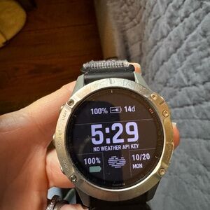 Garmin Fenix 6 Sapphire Men’s Smartwatch with Black Velcro Strap